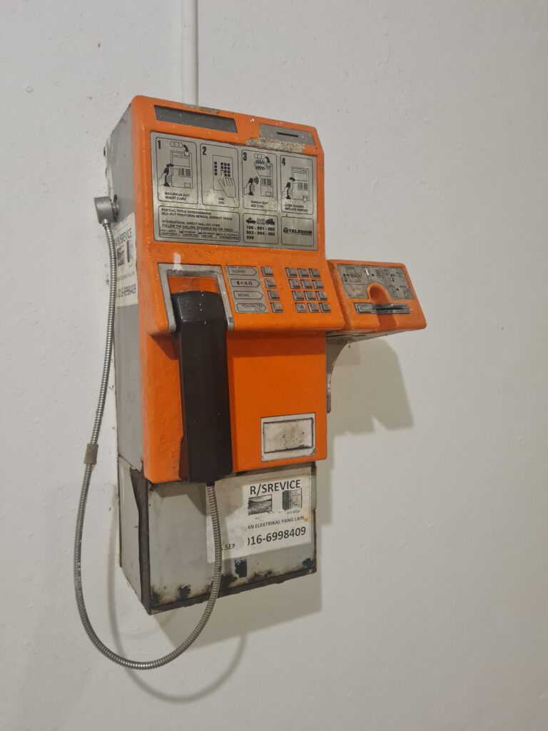 Iconic Phased-out Wired Public Phone