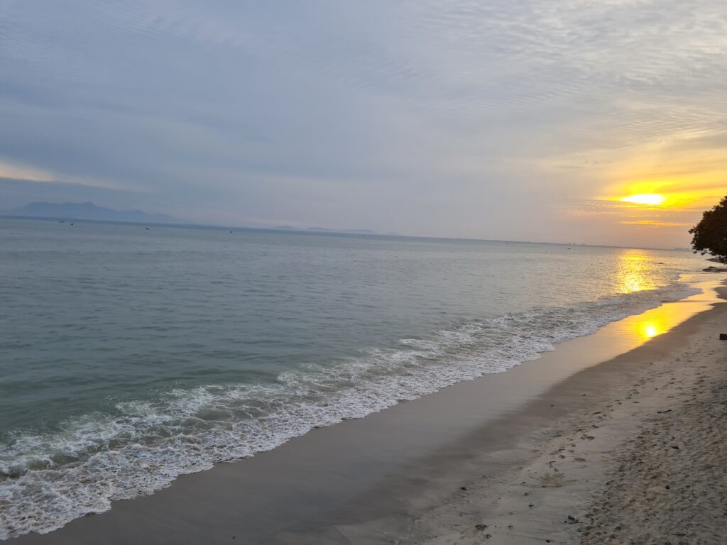 Tanjung Tokong Beach Penang sunrise view