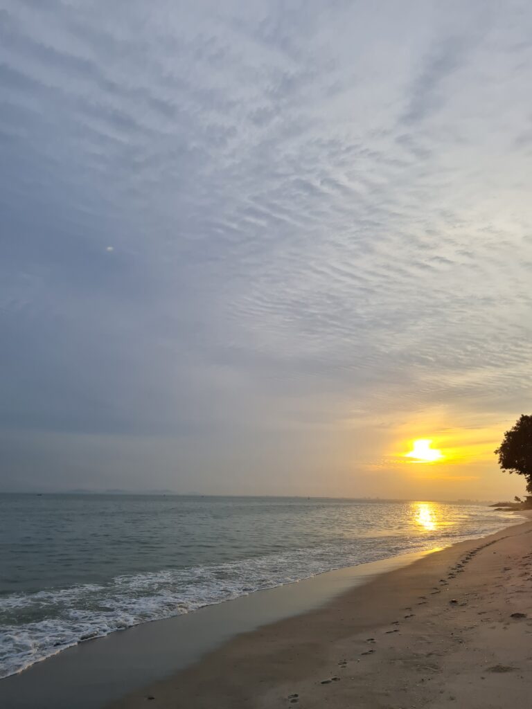 Tanjung Tokong Beach Penang sunrise view