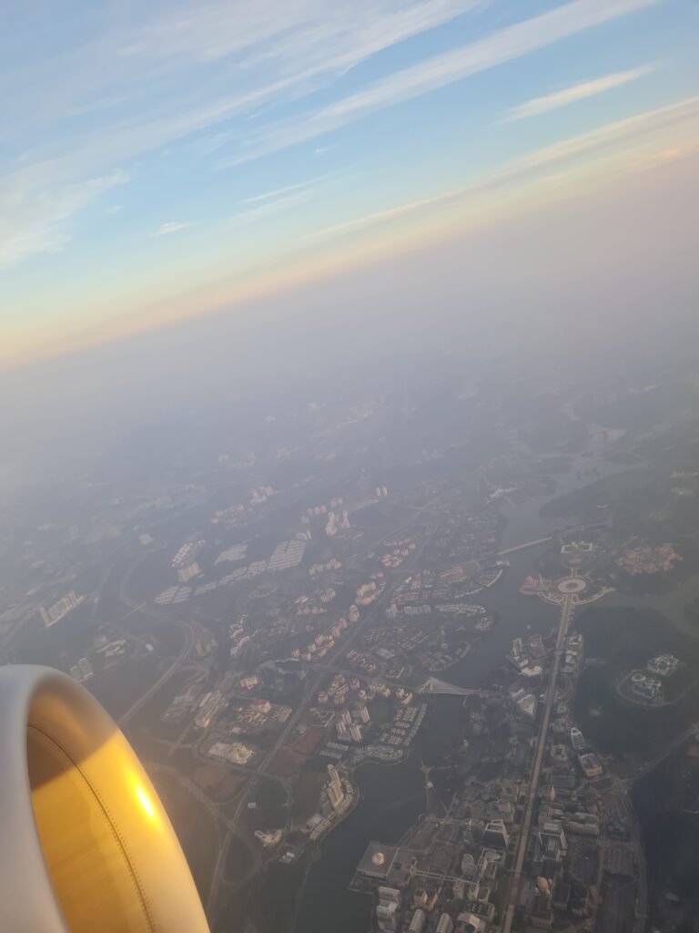Putrajaya view from plane.