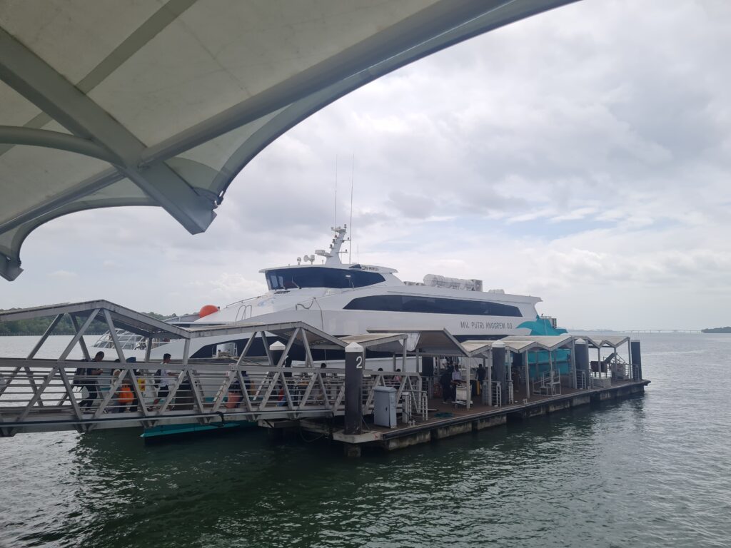 Putri Anggreni Ferry at Puteri Harbour International Ferry Terminal, Iskandar Johor.