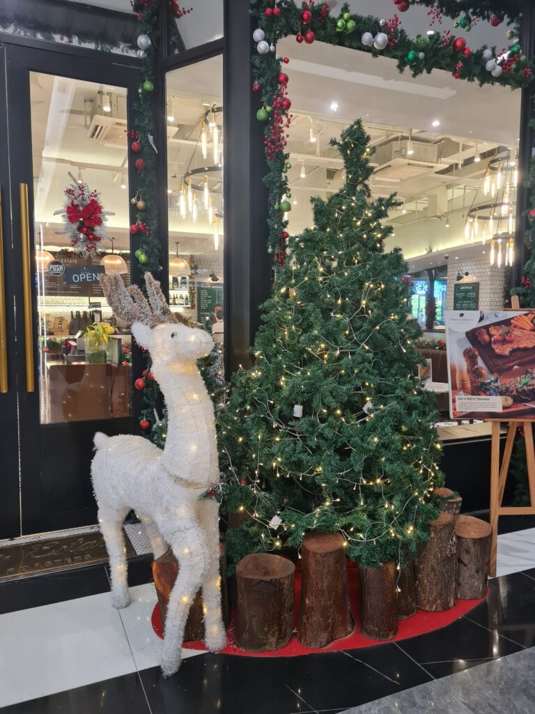 Interior of Toby's Estate Cafe at Grand Batam Mall, a workspace for digital nomads.